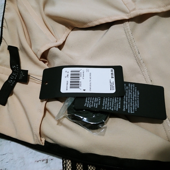 GUESS Black Lace Bodycon Strapless Vacation Dress - Picture 4 of 12